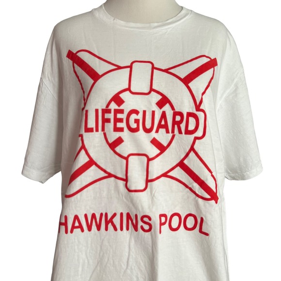 Stranger Things Hawkins Lifeguard Graphic Tee - Picture 1 of 5